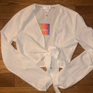Missguided Front Tie Top